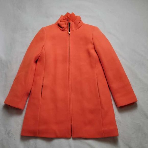 J. Crew Jackets & Blazers - New 8P J Crew neon tangelo lodge coat